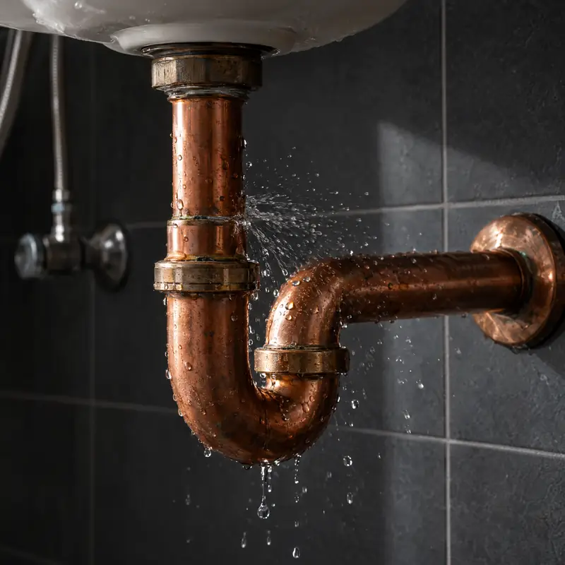 Wasser tritt aus